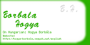 borbala hogya business card